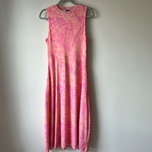 Pink tie die dress